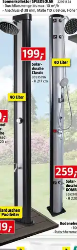Bauhaus Solar- dusche Classic Angebot