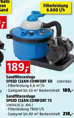 Bauhaus Sandfilteranlage SPEED CLEAN COMFORT 50 Angebot