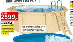 Bauhaus Holz-Pool ORLANDO Größe Angebot