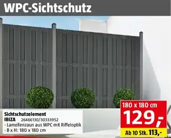 Bauhaus Sichtschutzelement Angebot