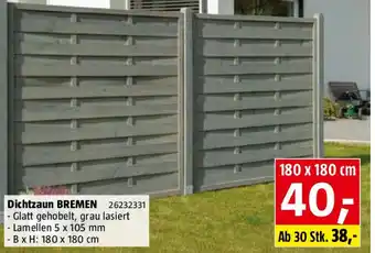 Bauhaus Dichtzaun BREMEN Angebot
