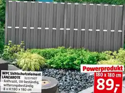 Bauhaus WPC Sichtschutzelement LANZAROTE Angebot