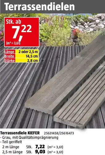 Bauhaus Terrassendiele KIEFER Angebot