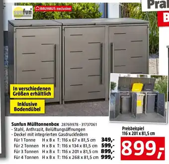 Bauhaus Sunfun Mülltonnenbox Angebot