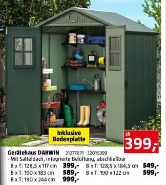 Bauhaus Gerätehaus DARWIN Angebot