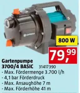 Bauhaus Gartenpumpe 3700/4 BASIC Angebot