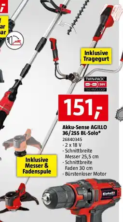 Bauhaus Akku-Sense AGILLO 36/255 BL-Solo Angebot