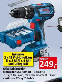 Bauhaus Akku-Schlagbohr- schrauber GSB 18V-28 Angebot