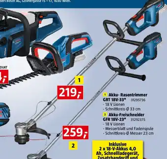 Bauhaus Akku- Rasentrimmer Angebot
