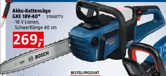 Bauhaus Akku-Kettensäge GKE 18V-40 Angebot