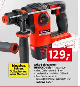 Bauhaus Akku-Bohrhammer HEROCCO-Solo Angebot