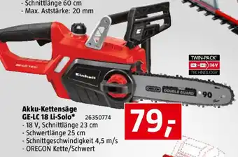 Bauhaus Akku-Kettensäge GE-LC 18 Li-Solo Angebot