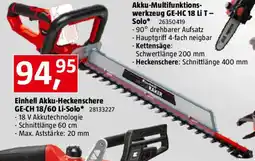 Bauhaus Einhell Akku-Heckenschere GE-CH 18/60 Li-Solo Angebot