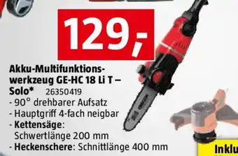 Bauhaus Akku-Multifunktions- werkzeug GE-HC 18 Li T- Solo Angebot