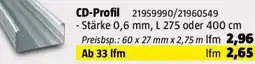 Bauhaus CD-Profil Angebot