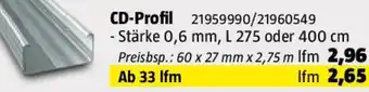 Bauhaus CD-Profil Angebot