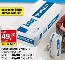 Bauhaus Fugenspachtel UNIFLOTT Angebot