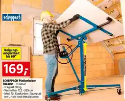 Bauhaus SCHEPPACH Plattenheber TBL400 Angebot