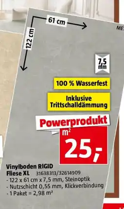 Bauhaus Vinylboden RIGID FlieseXL Angebot