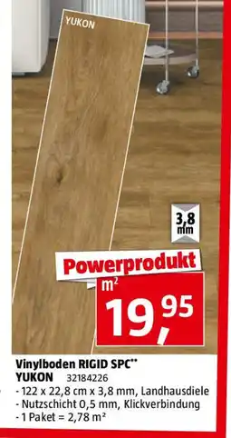Bauhaus Vinylboden RIGID SPC YUKON Angebot