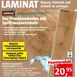 Bauhaus LOGOCLIC #AQUAPROTECT Smart Laminat Angebot