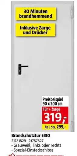 Bauhaus Brandschutztür E130 Angebot