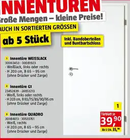 Bauhaus Zimmertür Angebot