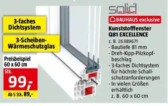 Bauhaus Kunststofffenster Q81 EXCELLENCE Angebot