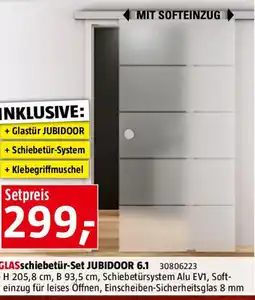 Bauhaus GLASschiebetür-Set JUBIDOOR 6.1 Angebot