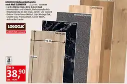 Bauhaus LOGOCLIC Küchenarbeitsplatte nach Maß Elementa Angebot