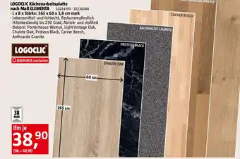 Bauhaus LOGOCLIC Küchenarbeitsplatte nach Maß Elementa Angebot