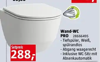 Bauhaus Wand-WC PRO Angebot
