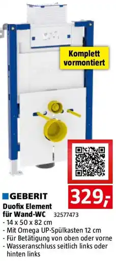 Bauhaus Duofix Element für Wand-WC Angebot