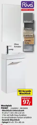 Bauhaus Waschplatz POCKET Angebot
