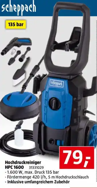 Bauhaus Hochdruckreiniger HPC 1600 Angebot