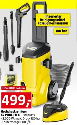 Bauhaus Hochdruckreiniger K7 PURE FLEX Angebot
