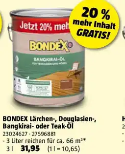 Bauhaus Lärchen-, Douglasien-, Bangkirai- oder Teak-Öl Angebot