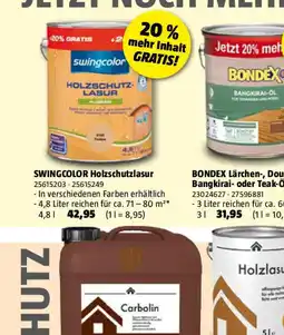 Bauhaus SWINGCOLOR Holzschutzlasur Angebot