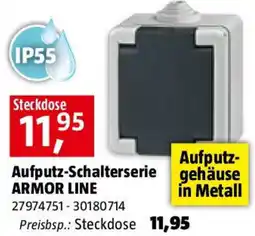 Bauhaus Aufputz-Schalterserie Armor Line Angebot