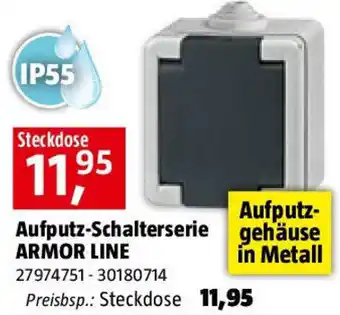 Bauhaus Aufputz-Schalterserie Armor Line Angebot