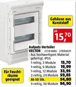 Bauhaus Aufputz-Verteiler VECTOR Angebot
