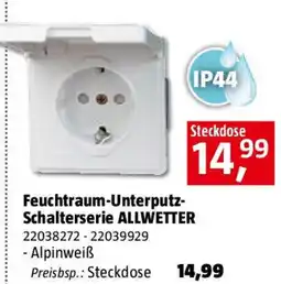 Bauhaus Feuchtraum-Unterputz- Schalterserie ALLWETTER Angebot