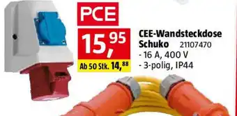 Bauhaus CEE-Wandsteckdose Schuko Angebot