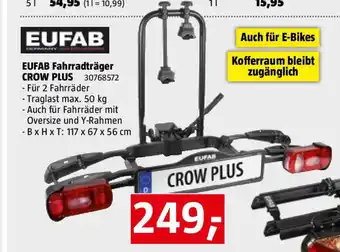 Bauhaus EUFAB Fahrradträger CROW PLUS Angebot