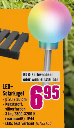 Hornbach LED- Solarkugel Angebot