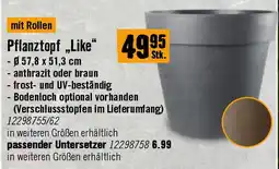 Hornbach Pflanztopf Like Kunststoff Angebot