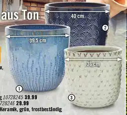 Hornbach Pflanztopf Lafiora Keramik Angebot