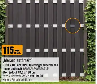 Hornbach „Merano anthrazit Angebot