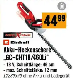 Hornbach Akku-Heckenschere ,,GC-CHT18/460Li Angebot