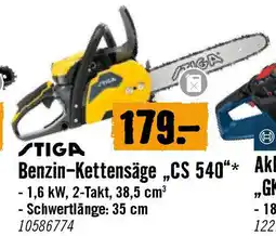 Hornbach Benzin-Kettensäge „CS 540 Angebot